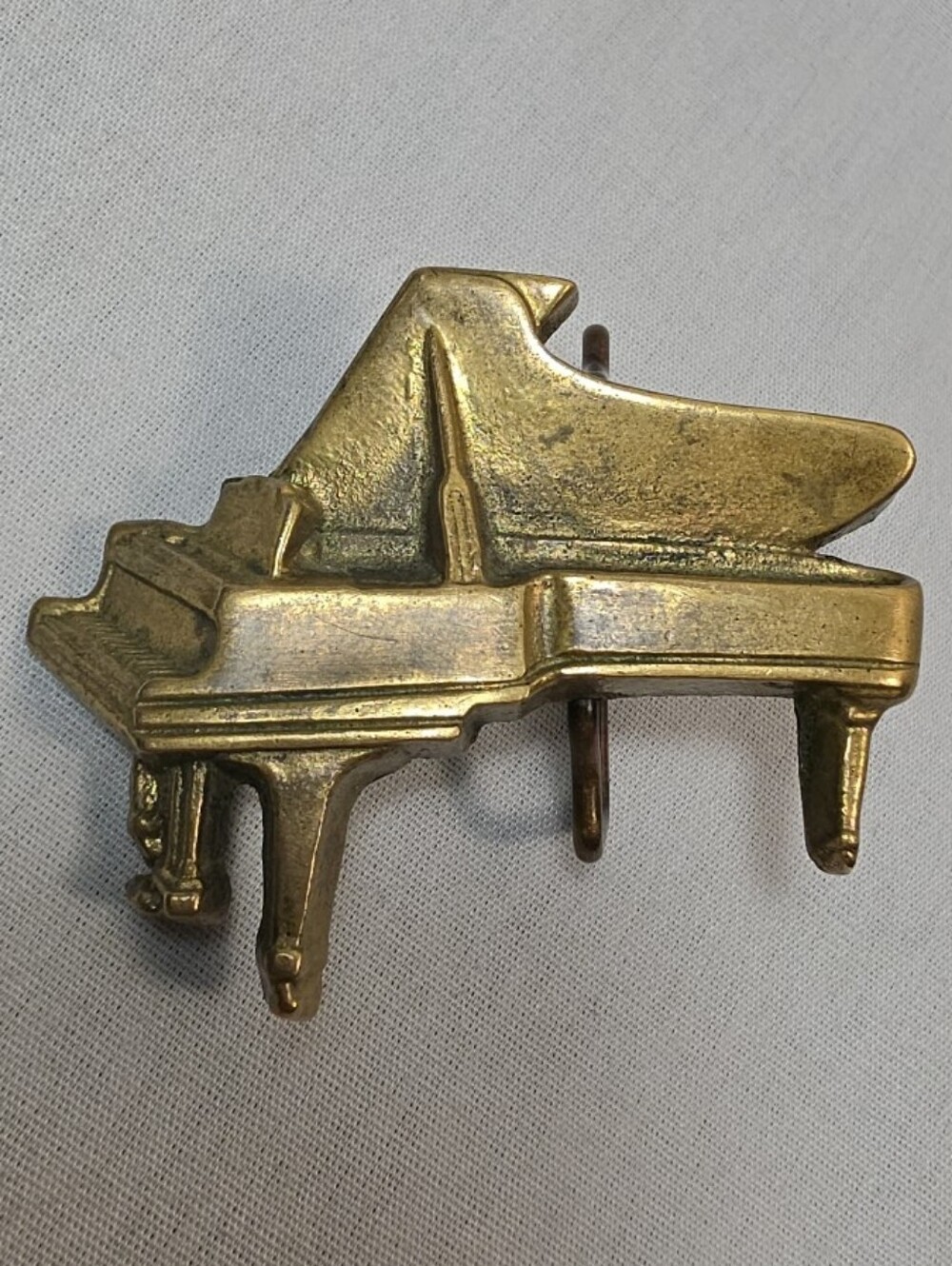 Vintage 1978 Baron Belt Buckle Solid Brass Guitar western cowboy MUSIC Concert